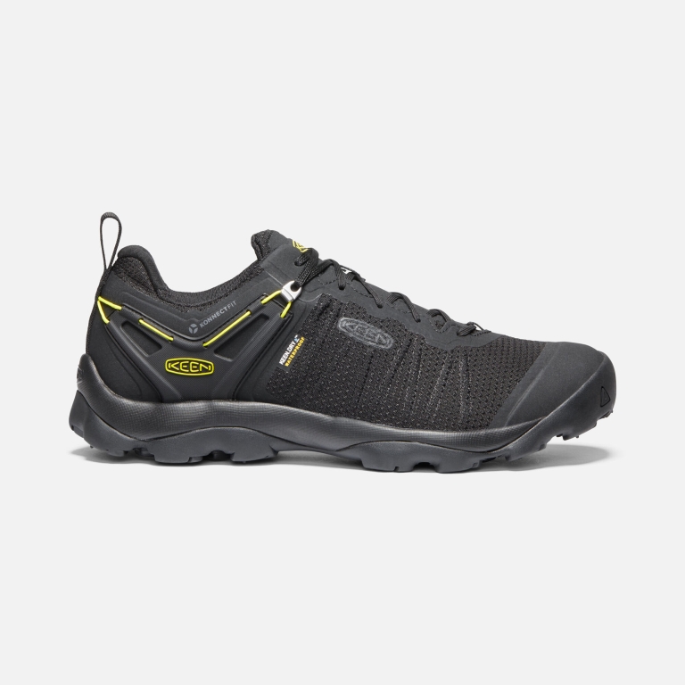 Keen Venture Waterproof Shoes - Men's Black Yellow Footwear